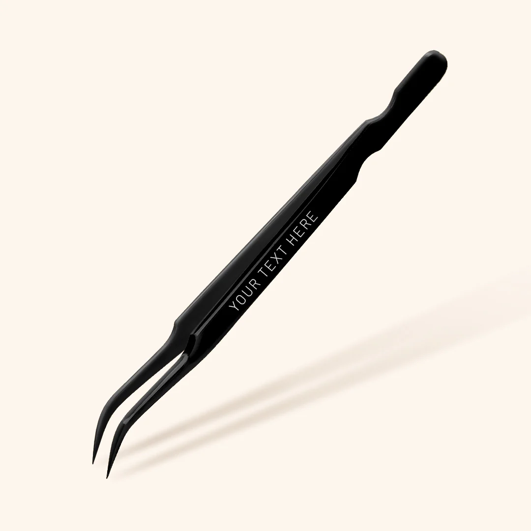 Isolation Eyelash Extensions Tweezers With Engraving - Image 3