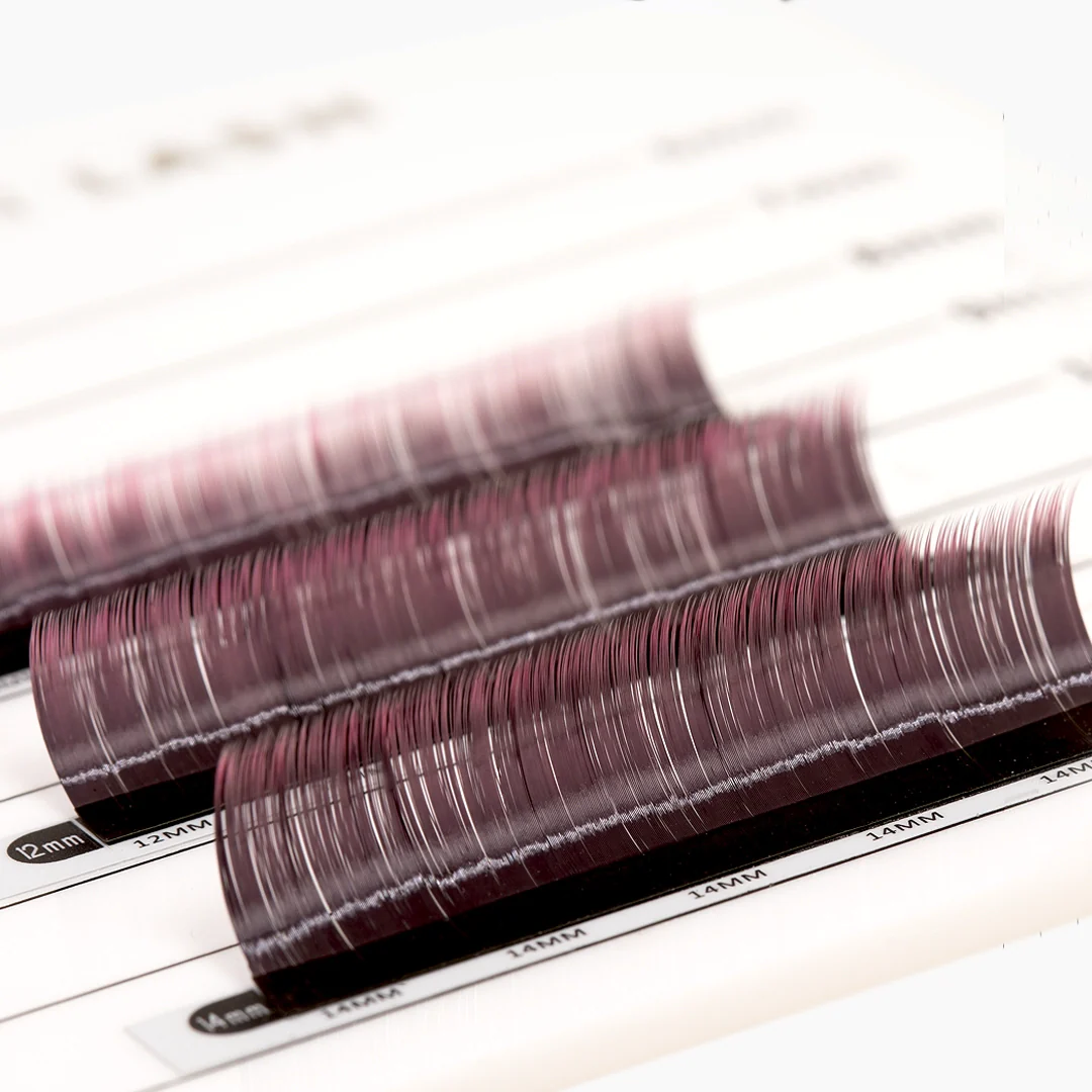 Pink Two-Tone Ombre Lashes 0.07 - Image 4