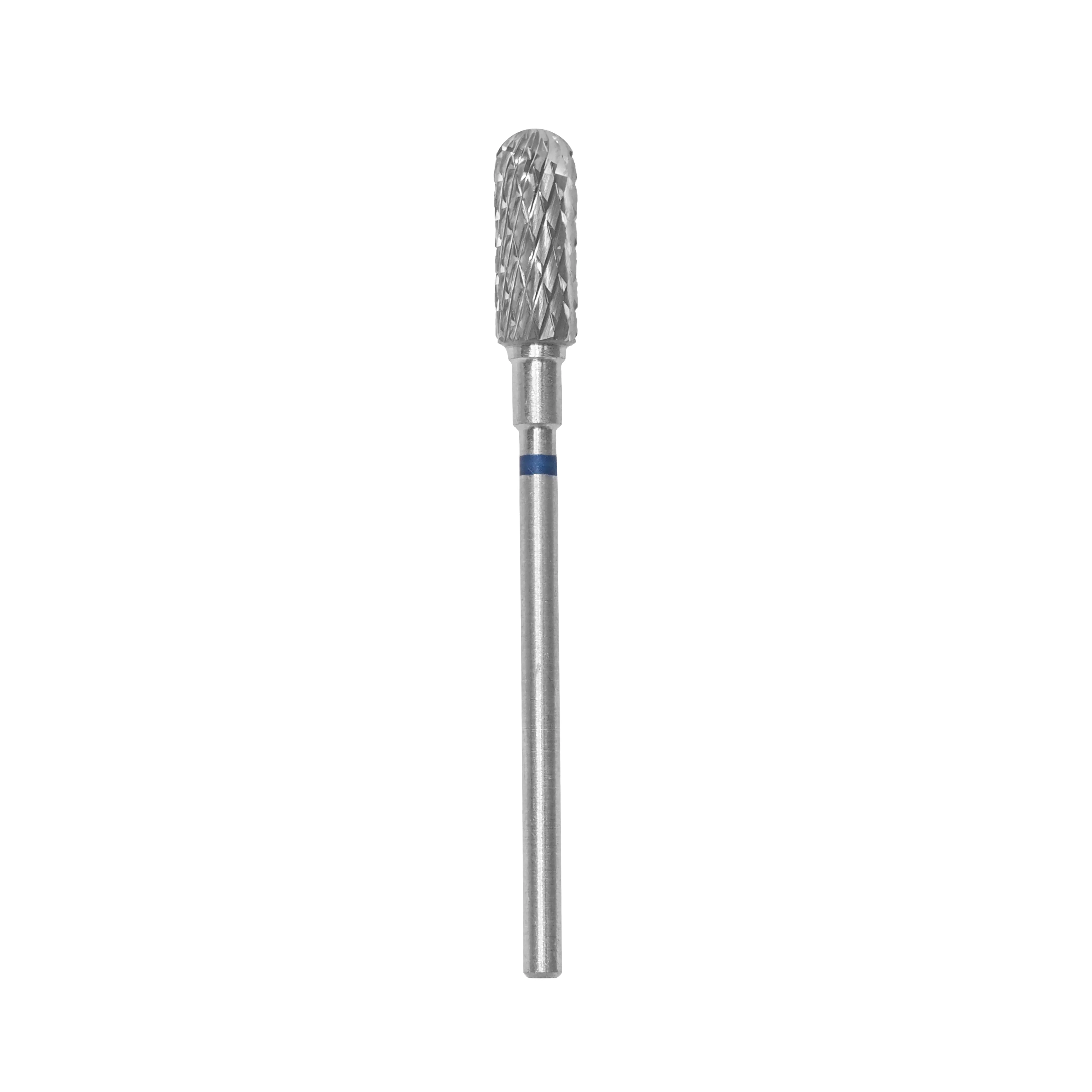 Staleks Pro Carbide Rounded "cylinder" Nail Drill Bit - Blue/5mm