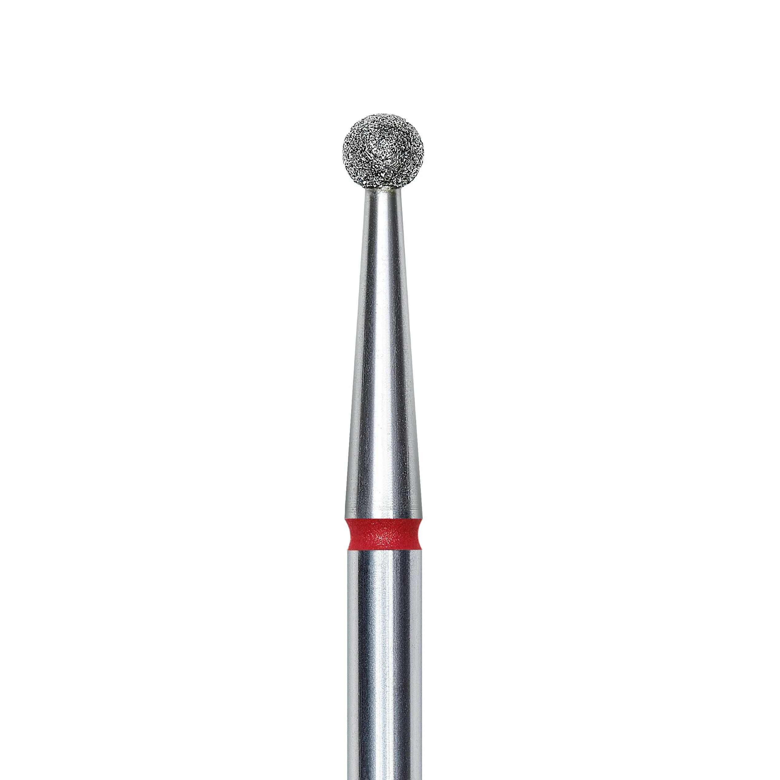 Staleks Pro Diamond "ball" Nail Drill Bit - Red/2.5mm