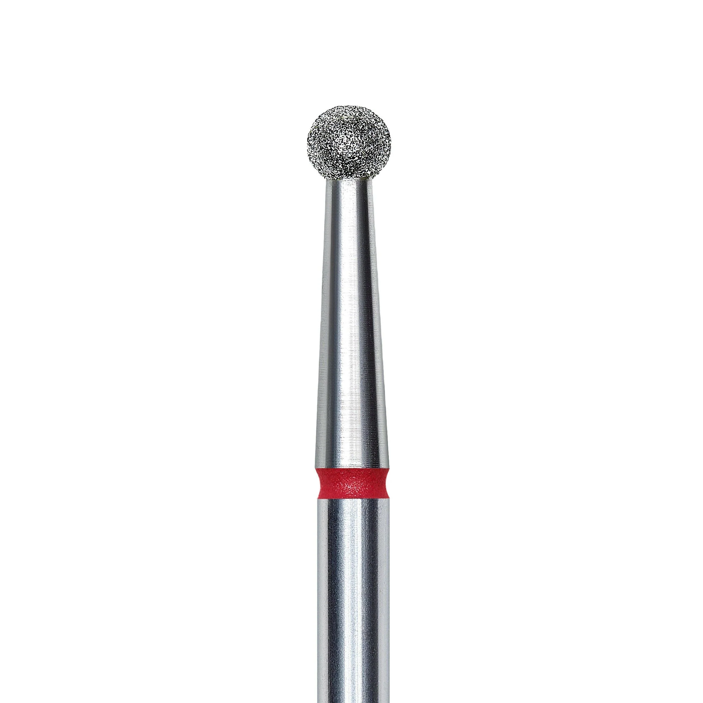 Staleks Pro Diamond "ball" Nail Drill Bit - Red/2.7mm
