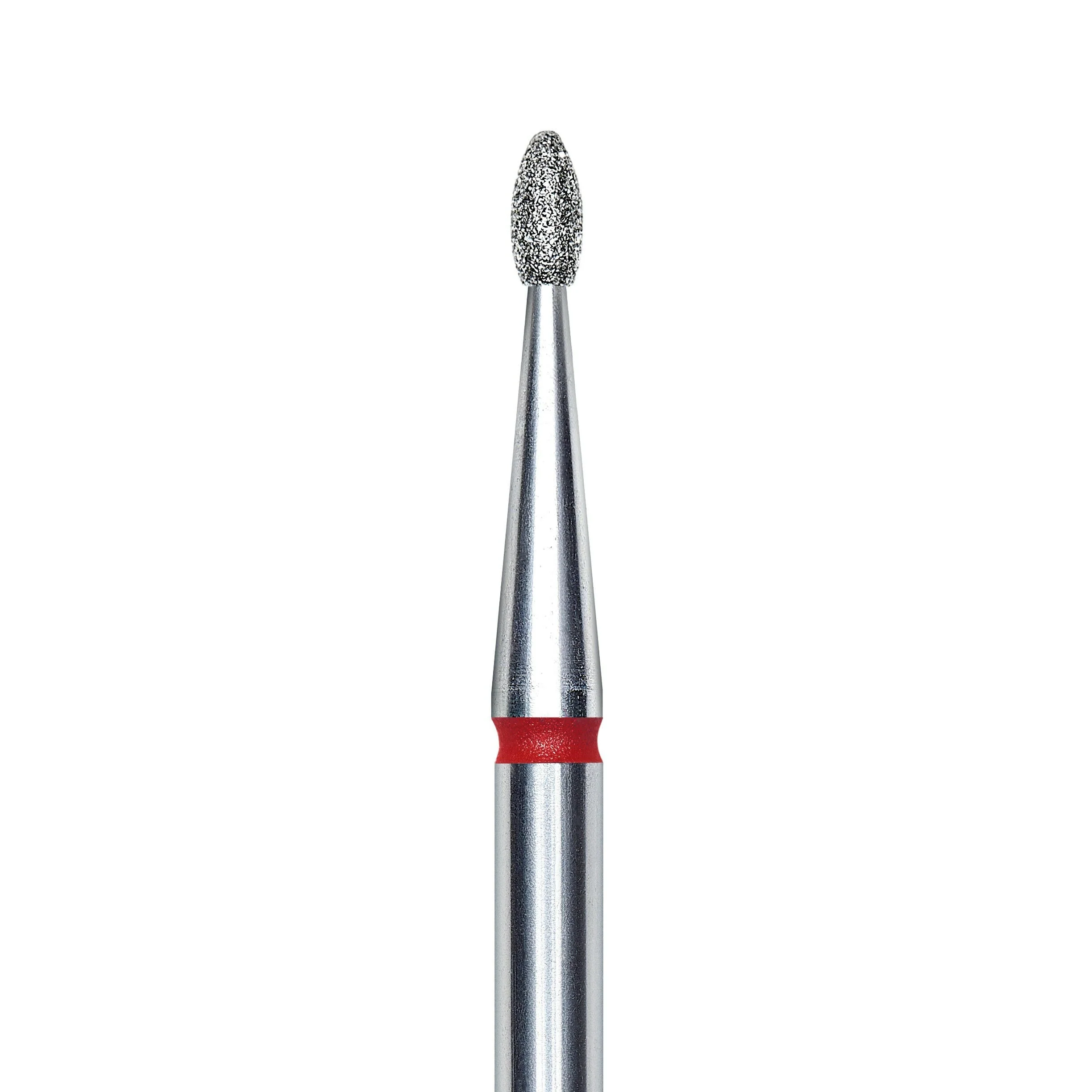 Staleks Pro Diamond Rounded "bud" Nail Drill Bit - Red/1.6mm